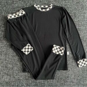 Fletch Boys Bamboo Checked Out Pajama Set Size 9/10